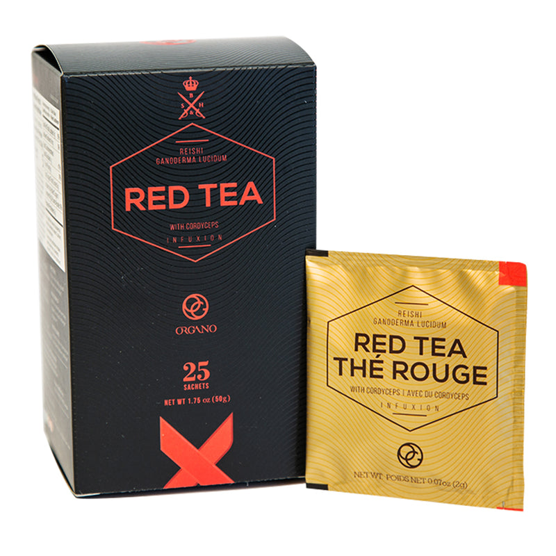 Organo™ Red Tea with Organic Ganoderma and Cordyceps - 2g x 25 sachets